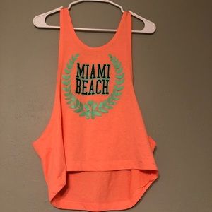 Sleeveless Miami Graphic Tank - Beachy/Sexy